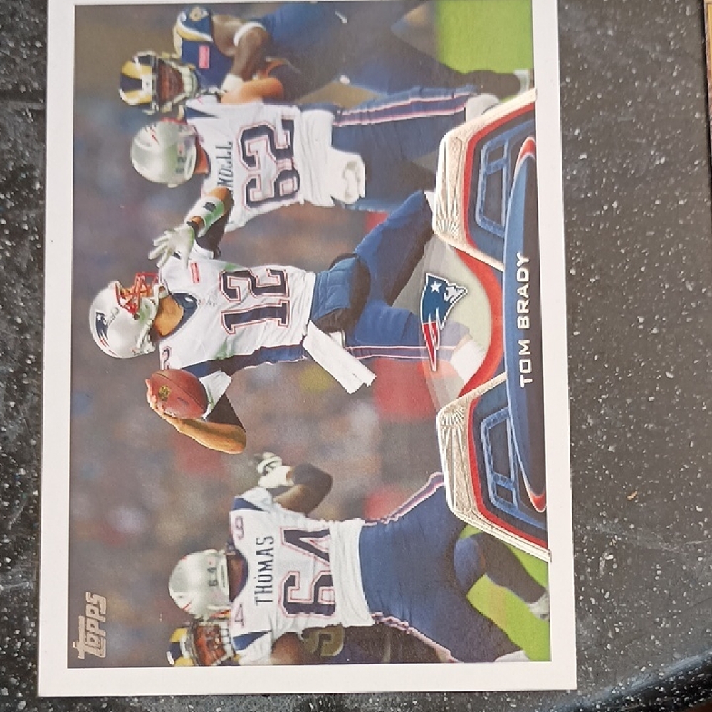 Topps NFL Card with Blue and White Uniform